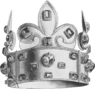 Corona de Carlomagno (Francia)Destruida