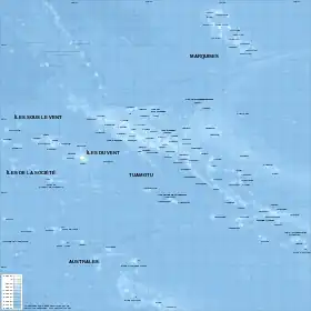 Islas Palliser ubicada en Polinesia Francesa