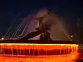 Luz de la Fuente de noche.