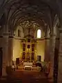 Iglesia parroquial, vista de la nave principal desde la tribuna del coro.
