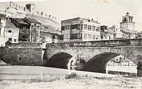 El puente sobre el Duratón y el Castillo.