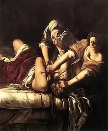 Artemisia Gentileschi : Judit decapita a Holofernes, 1612/1613.