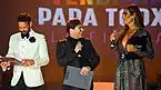 Gabriel junto a Flor de la V y Mariano Caprarola en VPT 2018.