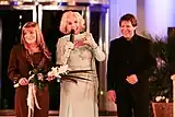 Gabriel y su madre junto a Mirtha Legrand en 2006.
