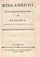 Reglamento de una sociedad creada en el Trienio Liberal (1820)