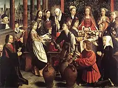 Bodas de Cana, c. 1500, Gerard David, Musée du Louvre, París