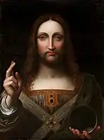 Giampietrino, Salvator Mundi, siglo XVI, Detroit Institute of Arts