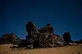 Noche estrellada en el desierto de Djanet.