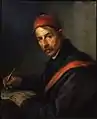 Retrato de un hombre escribiendo, óleo sobre lienzo (c.1843)