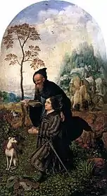 San Antonio con un donante, de Jan Gossaert "Mabuse", 1508.