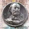 Relieve de bronce en la tumba de Sebastian Habenschaden
