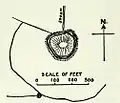 Mapa del antiguo Castillo de Great Ashfield