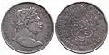 Media corona de Jorge III, 1816. Plata.
