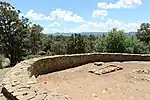 Kiva en el Monumento nacional Chimney Rock.