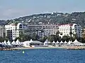 Le Majestic visto desde el mar.