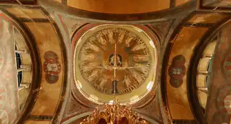 La cúpula con el mosaico (siglo IX)