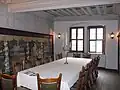 Bohlenstube del Renacimiento tardío al Barroco en una gasthof ("posada") de Goldenen Rose.