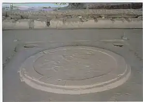El hogar del megaron de Pilos.
