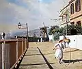 Pintura del Paseo Atkinson en 1886 (obra de Alfredo Helsby)