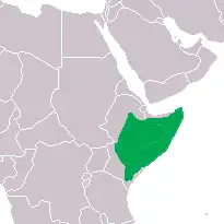 Distribución de H. glaber (En verde).