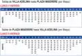 Horario lunes a viernes
