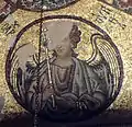 Mosaico del arcángel Uriel en el monasterio de Osios Loukás