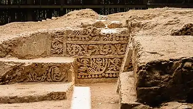 Relieve en la huaca Las Balsas de Túcume