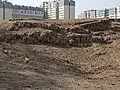 Vista de los orificios en la base de la estructura