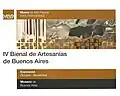 IV Bienal de Artesanías de Buenos Aires