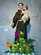 Talla de San Antonio de Padua.