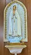 Talla de la Virgen de Fátima.