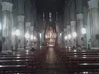 Interior del templo.