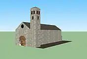 Vista de frente. Dibujo según plano de 1808