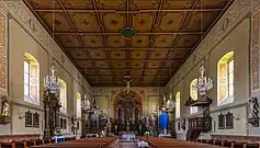 Interior de la iglesia de Santiago.