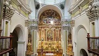 Vista interior de la iglesia