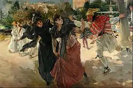 Tarde de carnaval en la Alameda