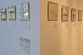 Pinturas basadas en el Diario de 1829 en Malvinas de María Sáez de Vernet.