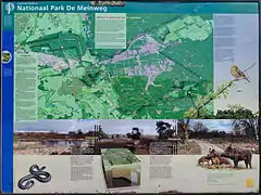 Mapa en holandés.