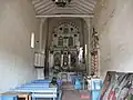 Vista interior de la iglesia en Racchi