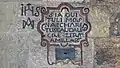 Inscripción en el santuario del Santo Cristo de la Piedad