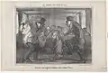 Interior de un vagón de tercera clase en invierno, en Le Charivari, 13 de diciembre de 1856.