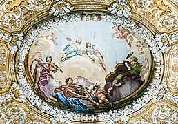 Ángeles músicos en la gloria de Louis Dorigny