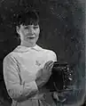 Isabel Medarde encarnando a Leocadia Cantalapiedra