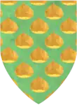 Escudo de armas de Castagneto (Italia) del artista contemporáneo Dario Scaricamazza.