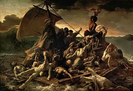 La balsa de la Medusa, Géricault, 1819.