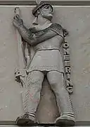 Relieve en el auditorio de la Escuela J.W. Sexton