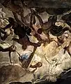Detalle de La adoración del becerro de oro, de Tintoretto, 1563.