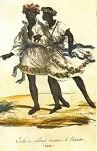Esclavos que van a recibir el bautizo, estampe, 1822, Museo Afro Brasil