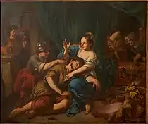 Sansón y Dalila de Jan Voorhout . Finales del siglo XVII