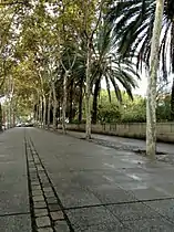 Espacio paseo exterior